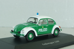Volkswagen Beetle 1200 Polizei 1977, white/green, 7598001, Atlas Police Cars Collection 1:43 Уценка!